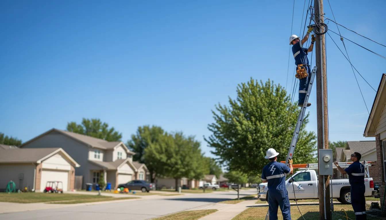Residential electrician providing installation services in Jefferson, MA